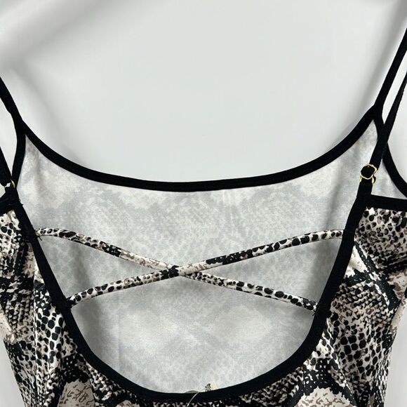 Free People Grey Snake Combo Bodysuit Small New With Tags - Picture 8 of 9